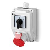 zestaw instalacyjny z gniazdem 16a 5p rs-z(0-1)czerw.6271-00 - e00000-46006