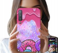 ETUI DO SAMSUNG A7 2018 - SŁODKIE DONUTY Z LUKREM W TLE + SZKŁO