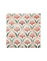 SERWETKI DAISY POL-MAK 33X33 FLORA CORAL LEAVES PATTERN 20 SZTUK