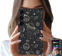 ETUI DO SAMSUNG GALAXY A14 5G - KOSMOS PLANETY GWIAZDY KSIĘŻYC + SZKŁO