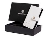 skórzane etui z podajnikiem na karty i wizytówki - peterson