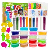 SLIME ZESTAW DO ROBIENIA GLUTÓW MASA PLASTYCZNA GLUTY DLA DZIECI FOREMKI