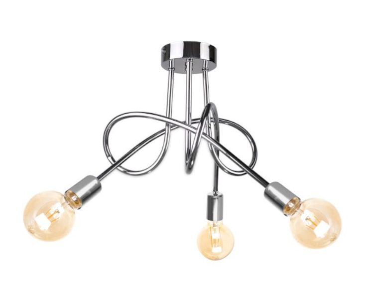 Lampa sufitowa 3xE27 RUMBA SILVER zdjęcie 1