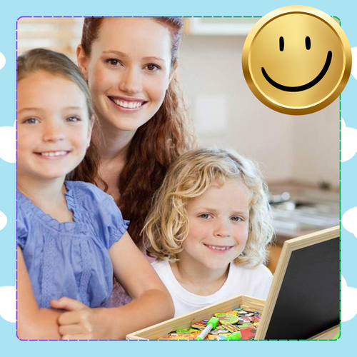 tablica magnetyczna suchościeralna kredowa farma dla dzieci pudełko j na Arena.pl