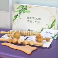 DREWNIANY ZESTAW 5w1 MASAŻ CAŁEGO CIAŁA AKUPRESURY Maderoterapia prezent
