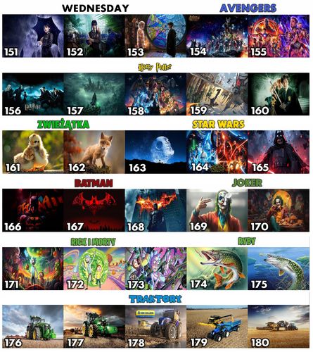 PUZZLE - Kuromi Hel.lo Kit.ty WZORY Z BAJEK PREZENT 120el + WORECZEK na Arena.pl