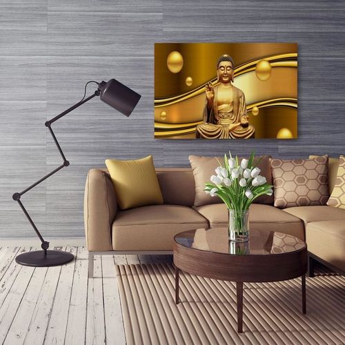 Obraz na płótnie - Canvas, Złoty Budda 40x30 na Arena.pl