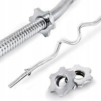 Gryf mocno łamany 120 cm śrubowany 30mm chromowany stalowy zaciski