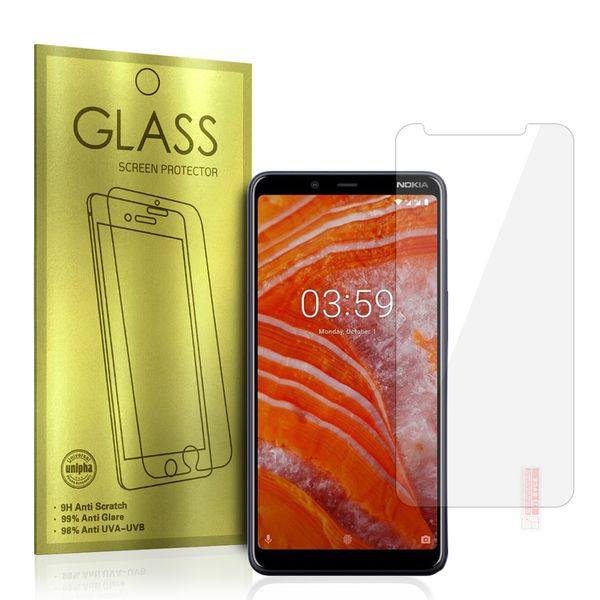 Hartowane szkło Gold do NOKIA 3.1 PLUS zdjęcie 1
