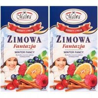 Malwa Herbatka owocowa-ziołowa zimowa fantazja 40 g (20 x 2 g) x 2 sztuk