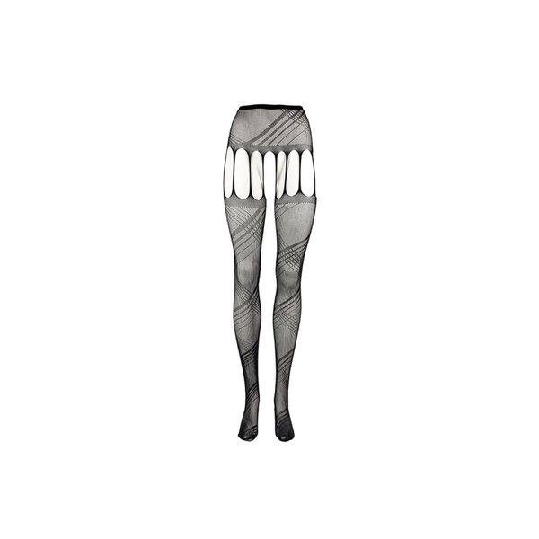 Crotchless Cut-Out Pantyhose - One Size zdjęcie 9