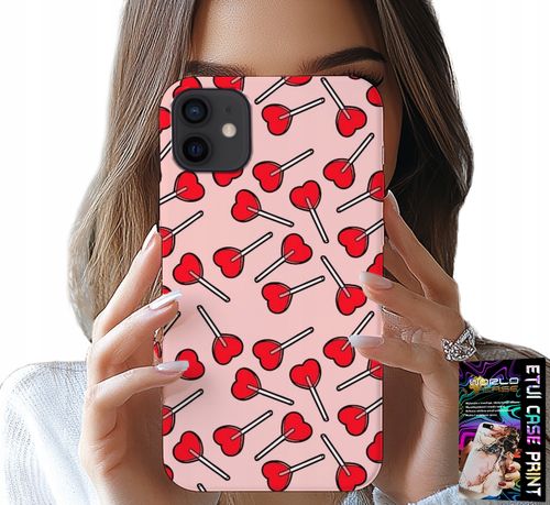 ETUI DO IPHONE 11 - KOBIECE, MODNE WZORY LIZAKI W SERCA CASE na Arena.pl