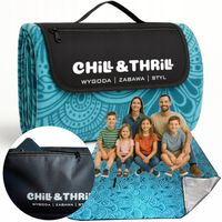 KOC PIKNIKOWY 300x200 SKŁADANY NA TRAWĘ PLAŻĘ BIWAK KIESZONKA Chill&Thrill