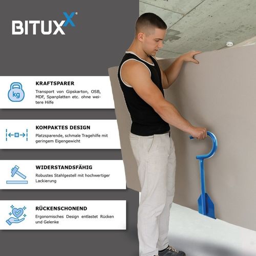 19569 Uchwyt do przenoszenia płyt OSB MDF karton gips nośność 100kg na Arena.pl