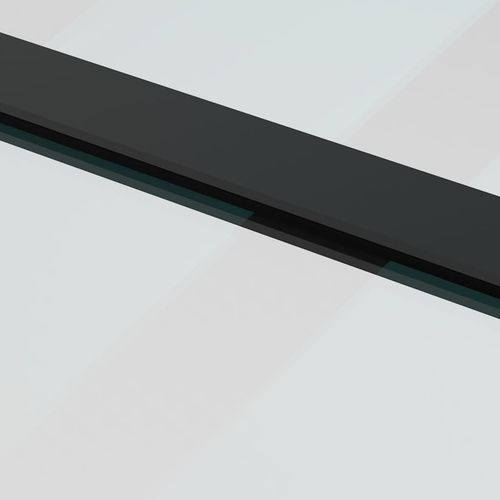 Drzwi przesuwne a akcesoriami, 102,5x205 cm, ESG i aluminium na Arena.pl