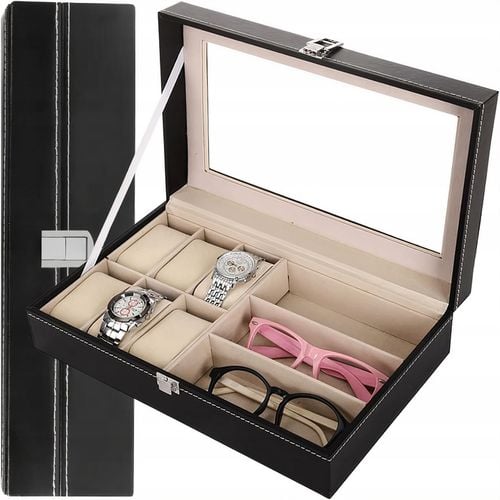 Szkatułka Pudełko Organizer Etui Zegarki i Okulary na Arena.pl