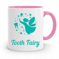 Kubek Różowy Prezent Dentysty Tooth Fairy Z Nadrukiem Ze Zdjęciem