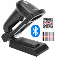 Skaner czytnik kodów kreskowych Bluetooth QR 1D 2D z bazą ładującą