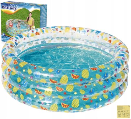 BASEN DMUCHANY DLA DZIECI BRODZIK 150x53cm BESTWAY 51045 na Arena.pl