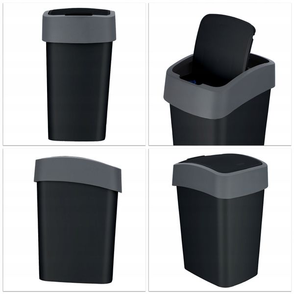 Curver Kosz Na Śmieci Odpady Pojemnik 25L Czarny zdjęcie 6