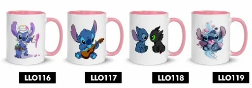 KUBEK RÓŻOWY NA PREZENT DLA FANA LILO STICH WZORY + OPAKOWANIE GRATIS zdjęcie 7