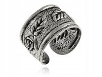 NAUSZNICA SREBRNA ZACISK OPONKA RÓŻA kn164 0,6g.