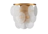Lampa ścienna FIORE 30 cm - złota, kryształowa
