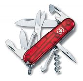 Scyzoryk Szwajcarski Victorinox Climber 1.3703.T Czerwony przezroczysty wysyłka 24h