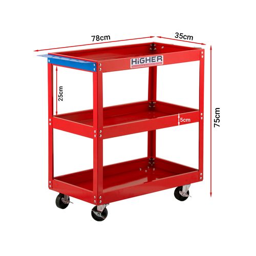 Wózek warsztatowy narzędziowy półki HIGHER kółka na Arena.pl