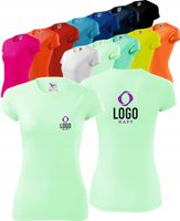 KOSZULKA DAMSKA T-shirt Z WŁASNYM HAFTEM LOGO HAFT KOMPUTEROWY 5 szt.