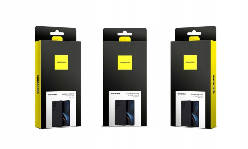 Spacecase Silicone Mag Galaxy S25 Ultra Black zdjęcie 12