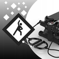 STEPPER STEPER PROSTY Z LINKAMI DO ĆWICZEŃ LICZNIK LCD REGULACJA FITNESS