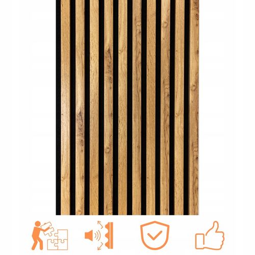 Lamele Ścienne na Płycie 275x46 Panele Dekoracyjne DĄB WOTAN SONOMA CRAFT na Arena.pl