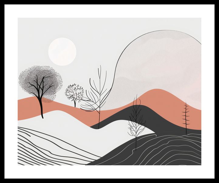 Plakat 50x40cm Półcień Widoku zdjęcie 3