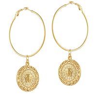 kolczyki z monetą z kolekcji olimpia (p23/zwe/75au)