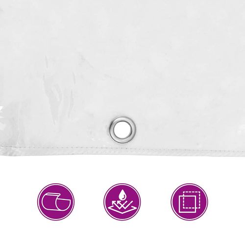 Przezroczysta plandeka z oczkami 4x4 m PVC na Arena.pl