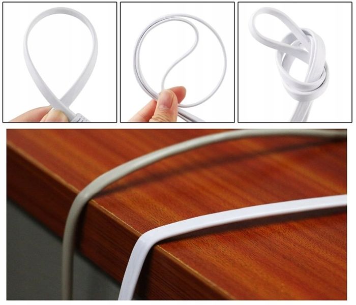 KABEL SIECIOWY LAN ETHERNET PŁASKI RJ45 CAT7 15m zdjęcie 4