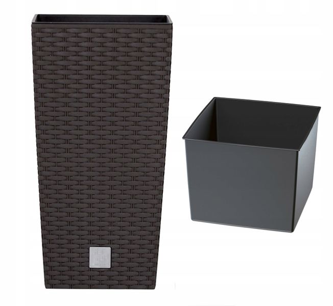 Doniczka Rattan DRTS265 + wkład + platforma jezdna zdjęcie 2