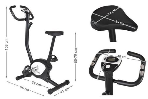 Rower stacjonarny - mechaniczny czarny na Arena.pl