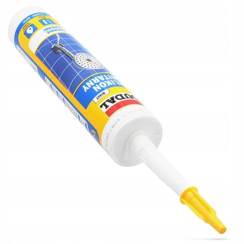 Silikon Sanitarny BIAŁY Łazienki WC Kuchni Płytek Elastyczny Grzybobójczy na Arena.pl