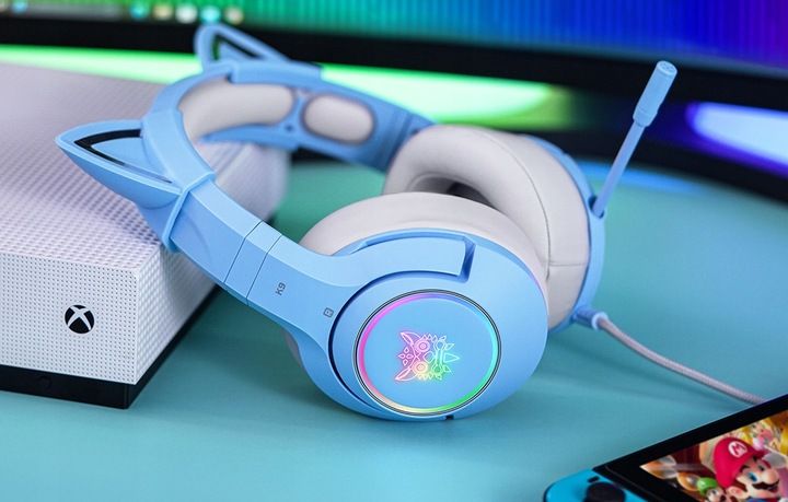 ONIKUMA GAMINGOWE SŁUCHAWKI PRZEWODOWE NAUSZNE K9 Z KOCIMI USZAMI 2,2M zdjęcie 9