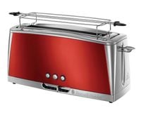 Toster Russell Hobbs Luna Long Slot Solar 23250-56 Tacka Podnośnik Czerwony