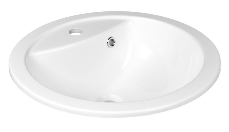 Ekskluzywna umywalka Vela 47 okrągła z powłoką NanoShin Cienki Rant zdjęcie 2