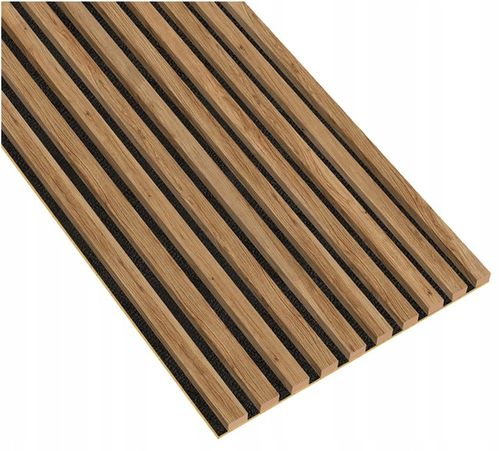 Lamele ścienne na PŁYCIE 55 x 275 cm 3D dąb naturalny, wotan różne kolory na Arena.pl