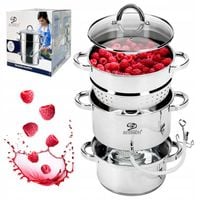 Sokownik 8L STAL NIERDZEWNA do owoców INDUKCJA gaz garnek parowy
