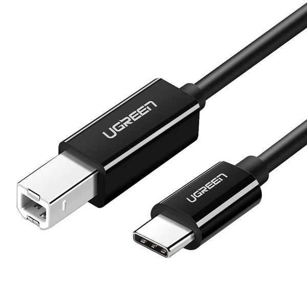 Kabel USB-C 2.0 do USB-B UGREEN US241 do drukarki, 1m (czarny) zdjęcie 1