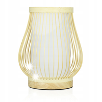 LAMPKA NOCNA BAMBUSOWA ABAŻUR E27 LOFT DEKORACYJNA