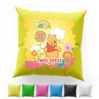 POSZEWKA Z NADRUKIEM BAWEŁNIANA 40x40CM - KUBUŚ PUCHATEK BAJKA WINNIE POOH