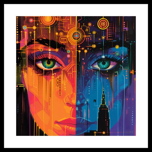 Plakat 30x30cm Cyfrowa Psyche na Arena.pl