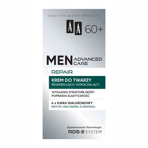 AA MEN ADVANCED CARE REPAIR 60+ krem do twarzy regenerująco-wzmacniający na Arena.pl